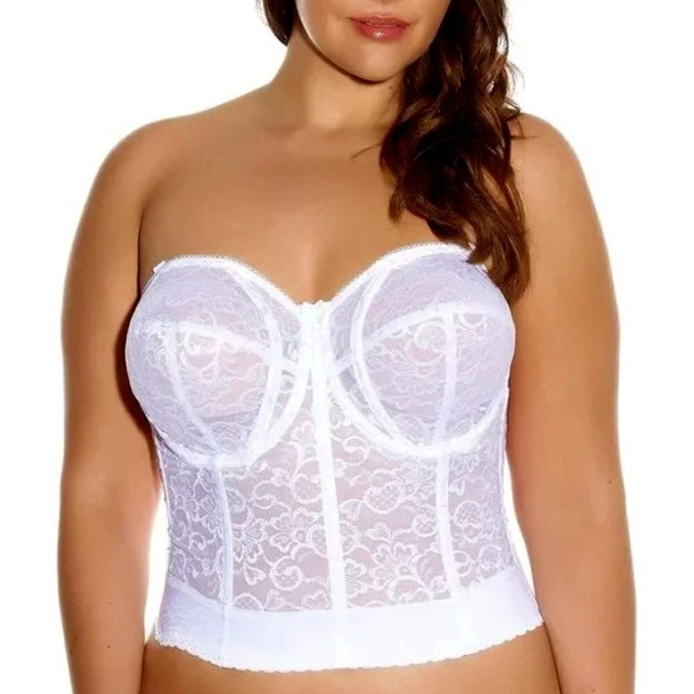 NWT Goddess Lace Corset Size‎ 50C Shapewear Lingerie Bridal White